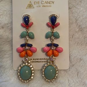 Eye candy earrings- never worn